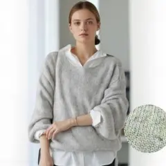 2023/ガリャルダガランテ/洗えるラメ入りニット/プルオーバー