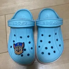クロックス サンダル 17.5㎝ C10 水色　パウパトロール