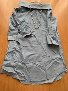 ロングワンピース 7分袖