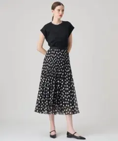 ANAYI ボルカドットプリーツ スカートのサムネイル
