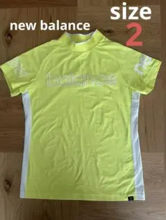 New Balance Golf モックネックシャツ イエロー サイズ2のサムネイル