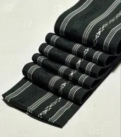 和服帯　男物　正絹　本場筑前博多織　献上柄　角帯　早い者勝ち