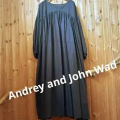 Andrey and John Wad ランドワーズ　ロングワンピース　ブラックのサムネイル
