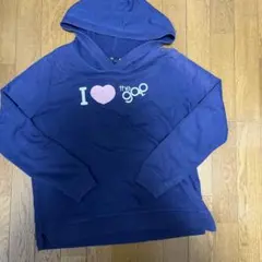 00s Gap I love the gap パーカー M ネイビー