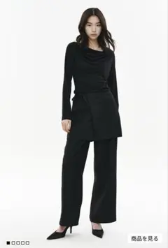 H&Mスカートレイヤードパンツ