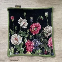 FEILER タオルハンカチ 花柄 ドイツ製　美品　22cmのサムネイル