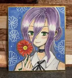 オリジナル 手描きイラスト Ｎｏ．38 レゼ 風 ファンアート チェンソーマン