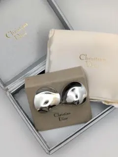 Christian Dior ディオール　ミラーイヤリング フラワーモチーフ