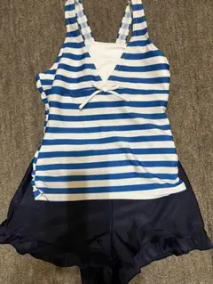 水着セット 青白ストライプ タンクトップ