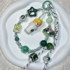 【人気】ディモスタバビーズストラップ　キーホルダー　スマホ　スヌーピー　じゃら