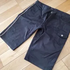 BURBERRY BLACK LABEL ブラックショートパンツ 76