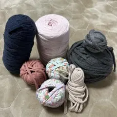ズパゲッティ リサイクルヤーン 半端糸 ハンドメイド おまとめセット④