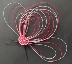 水引　赤　銀　髪飾　成人式　ちょい足し