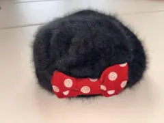 東京ディズニーリゾート　ミニーマウス　ベレー帽　リボン付き帽子