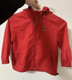 ミキハウス 赤 フード付きジャケット