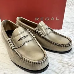 美品】 REGAL スネークスキン コインローファー パイソン柄 モカシン