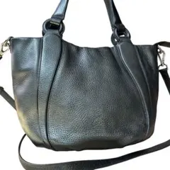 未使用級✨GRES グレ ショルダーバッグ 2way ハンドバッグ レザー