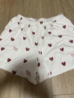 ジェラートピケ 【接触冷感】ハート柄ショートパンツ