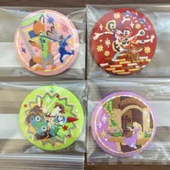 ディズニー刺繍缶バッジ　4個セット