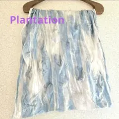 限定セール中】Plantation ガーデンストール 花柄 ネイビー 新品