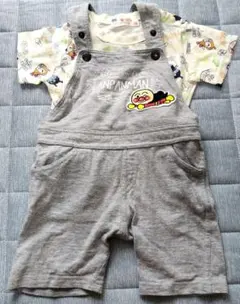 アンパンマン　Tシャツ　オーバーオールセット