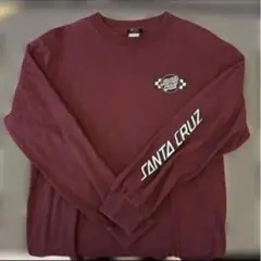 【美品】SANTA CRUZ バーガンディ ロングスリーブTシャツ M