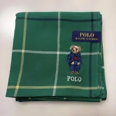 【新品未使用】POLO RALPH LAUREN ポロベア チェック柄 ハンカチ