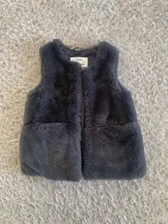 た*こ様 限定値下げ⭐︎ZARA kids ファー ベスト 110cm グレー