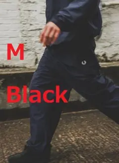 FRED PERRY BEAMS Shell Pants black Mサイズ