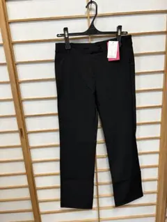 芦屋美整体　ブラックストレートパンツ ＬLサイズ