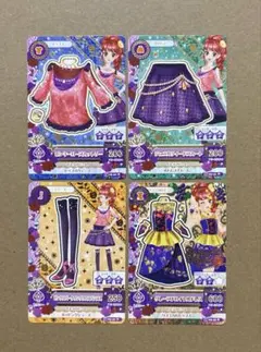 アイカツカード　ピンキーローズカットソーコーデ＋ワンピース　紅林珠璃