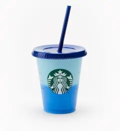 スタバ カラーチェンジング リユーザブルカップ タンブラー ブルーのサムネイル
