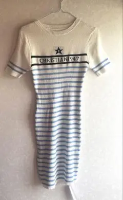 n.o.t. CHRISTIAN 947 ストライプニットワンピース