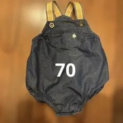 POLO Baby デニムロンパース 70