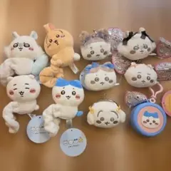 【特価】ちいかわシュシュ、がま口、シリコンポーチ10点セット