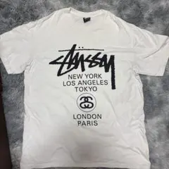 ❗️期間限定SALE❗️ステューシー WORLD TOUR TEE ホワイトM - メルカリ