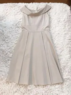 フォクシーベージュ ノースリーブ ワンピース ひざ丈