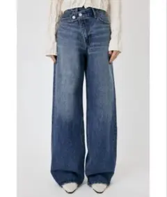 moussy CROSS WAIST WIDE STRAIGHT