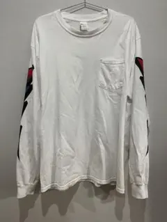 US古着 ／GILDAN ホワイト ロンT／