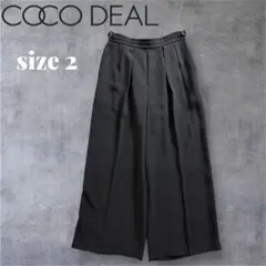 【COCO DEAL/ココディール】タックワイドパンツ スラックス