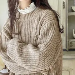 重ね着風 ニット