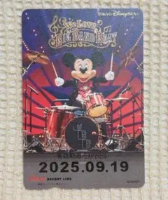 ディズニーリゾートライン　ビッグバンドビート柄　切符※乗車はできません