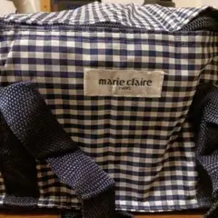 marie claire チェック柄ランチバッグ