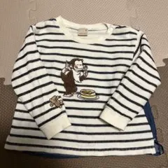 petit main おさるのジョージ　長袖カットソー　80