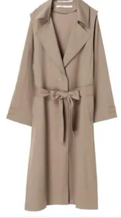 ノーカラーコート ロングコート