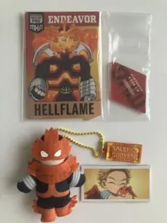 ヒロアカ USJ コレクタブルキーチェーン エンデヴァー アクリルスタンド