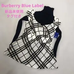 新品未使用タグ付き　バーバリーブルーレーベル　ノバチェック　総柄　チュニック　S