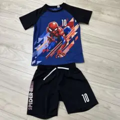 H&M スパイダーマン セットアップ140 Tシャツ　短パンハーフパンツマーベル