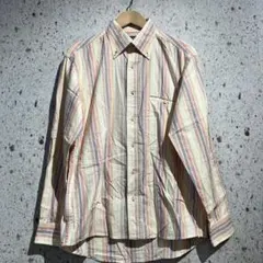 90s CHAPS RALPH LAUREN ストライプ柄ボタンダウンシャツ