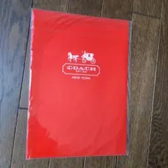 COACH 赤 クリアファイルA4サイズとA5サイズ